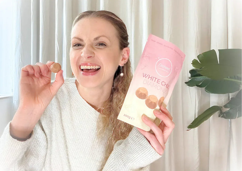 Lena mit Produkten