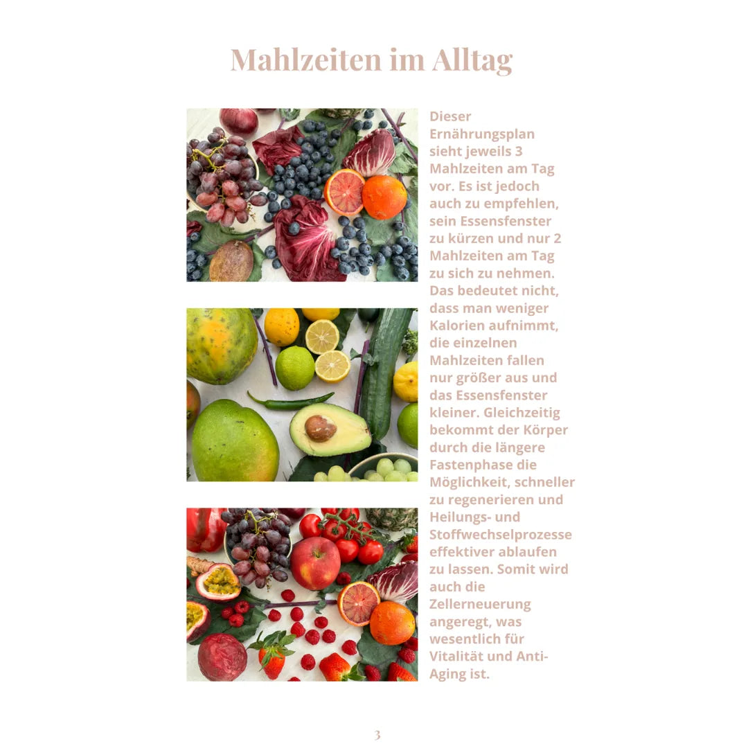 14 Tage Ernährungsplan - Vitalkost & Anti Aging Edition (deutsch) – Innenseite 2