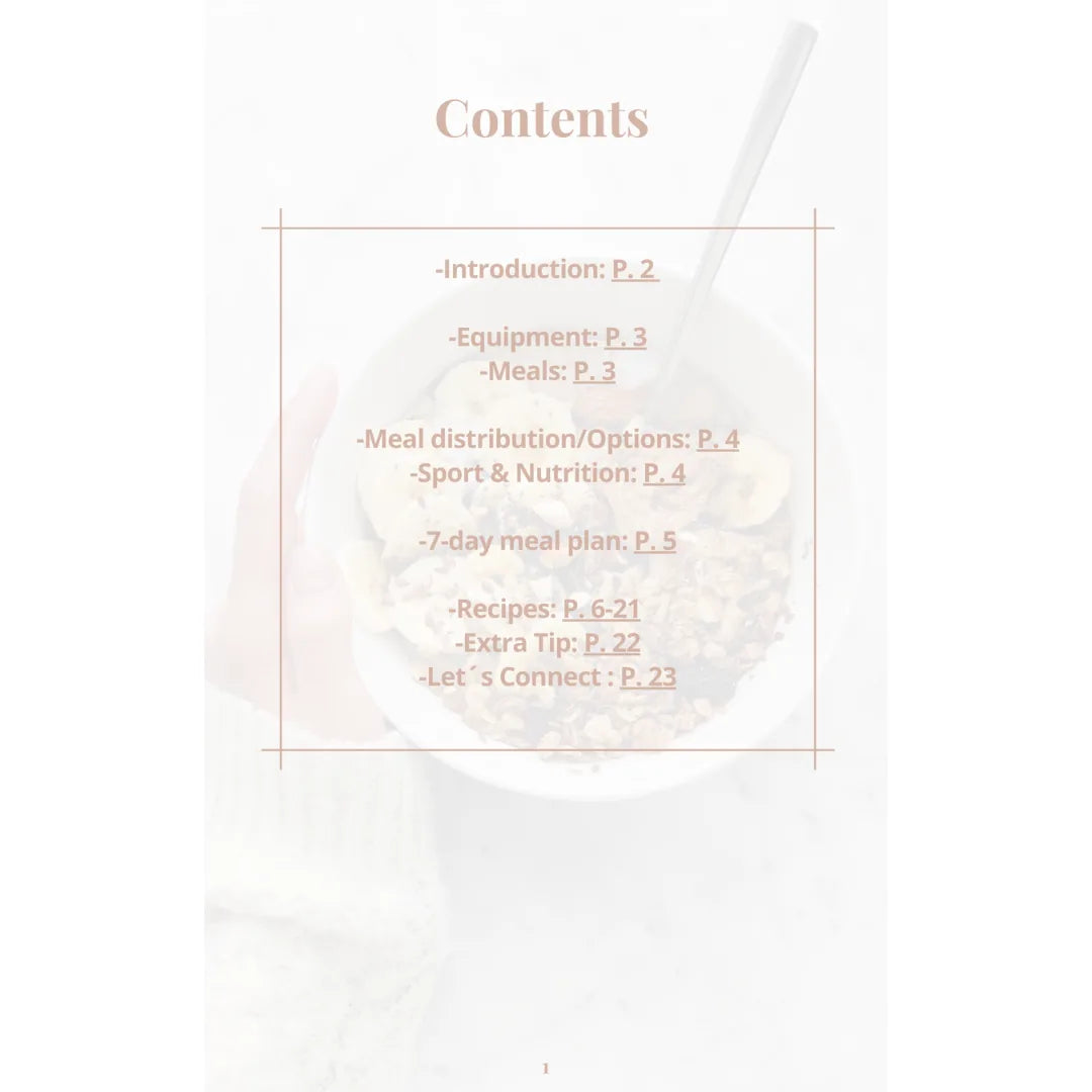 7 Day Meal Plan - Fitness Edition (English) – Innenseite 1