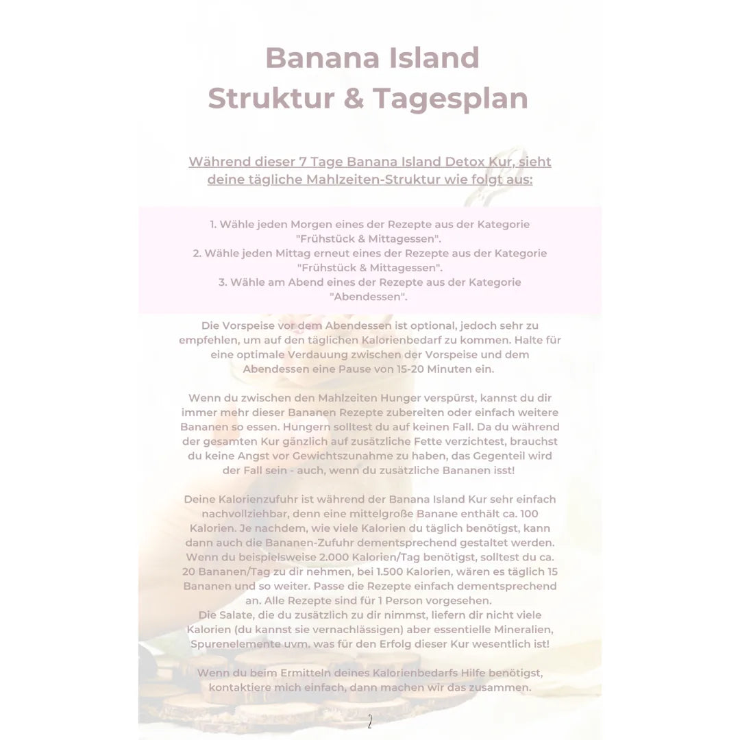 7 Tage - Banana Island Detox (deutsch) – Innenseite 2