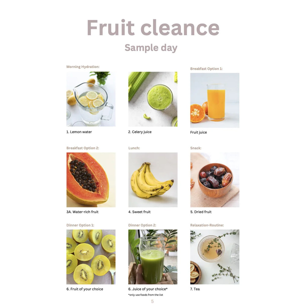 Fruit Cleanse – Juices | Fruits | Raw Food (English) – Innenseite 3
