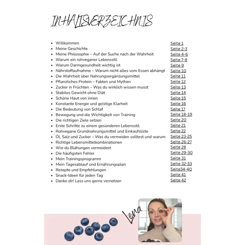 Mein Natürlich Roher Lebensstil (deutsch) – Innenseite 1