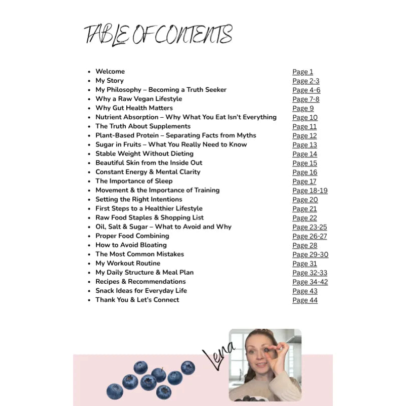 My Raw Natural Lifestyle (English) – Innenseite 1