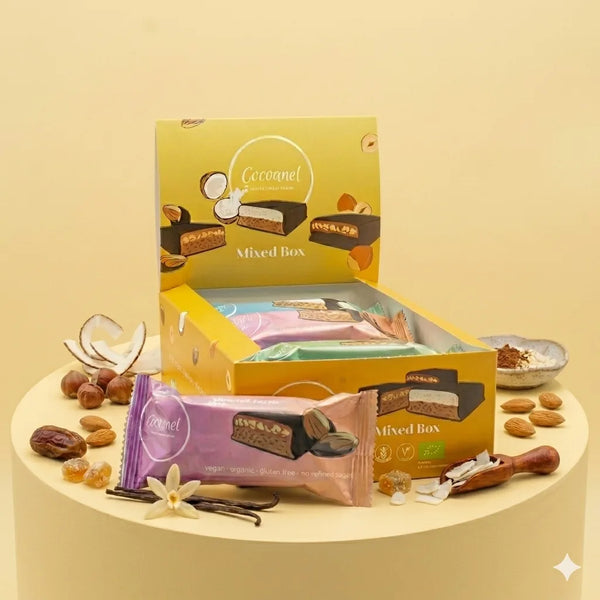 Slices Mixed Box – 12 vegane Kuchenschnitten in drei Sorten