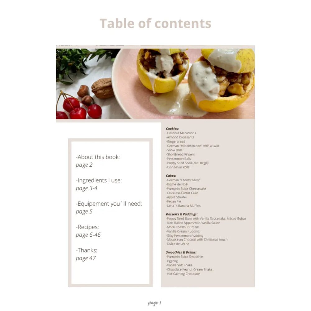 Sweet Healthy Christmas (English) – Innenseite 1