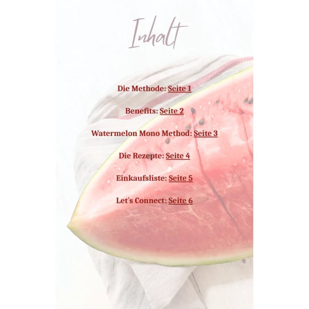 Watermelon Mono Method (deutsch) – Innenseite 1