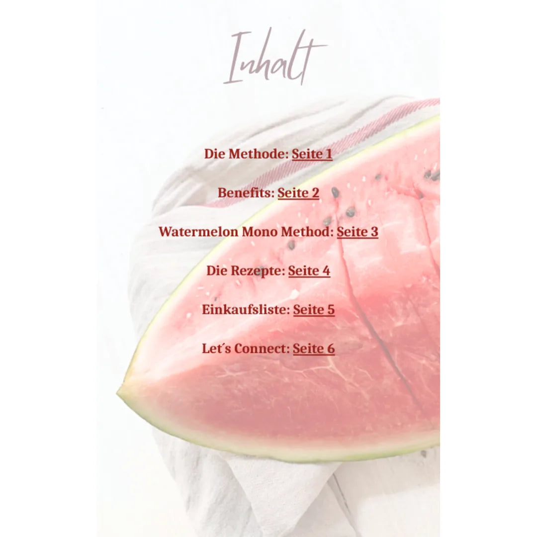 Watermelon Mono Method (deutsch) – Innenseite 1