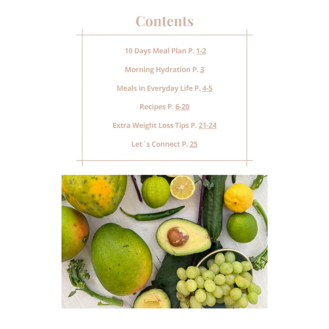 10 Day Meal Plan - Weight Loss Edition (English) – Innenseite 1